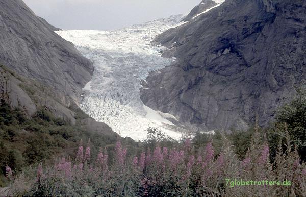 Gletscherzunge des Brikdalsbreen 2000