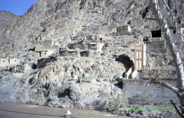 Die alten Hütten der Bergleute