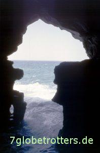 Ausblick aus der Grotte des Herkules