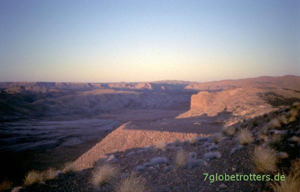 Sonnenuntergang über den Mineralienfeldern