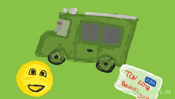 Grund zur Freude: Abnahme zur Eintragung der Reifengröße