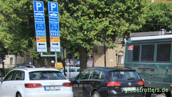 Parken mit dem Wohnmobil in Stockholm geht schon, aber nicht umsonst