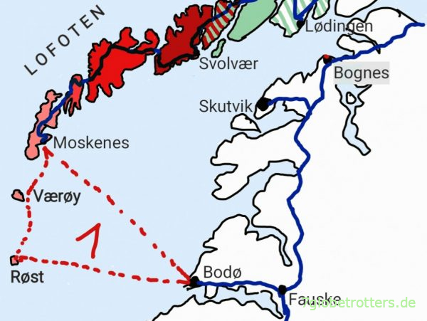 Beste Anreise auf die Lofoten im Wohnmobil Fähre Bodø-Moskenes