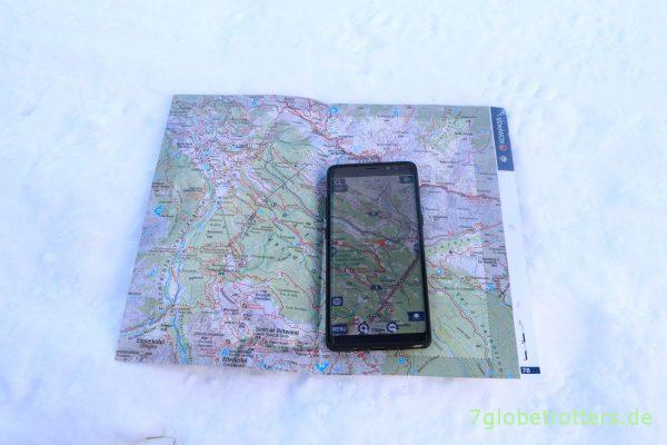 Südtirol Kompasskarte real und digital