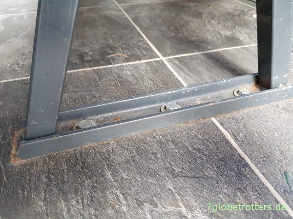 Befestigung der Sitzbänke im Wohnmobil: 3 Schrauben M8/8.8 durch den Boden