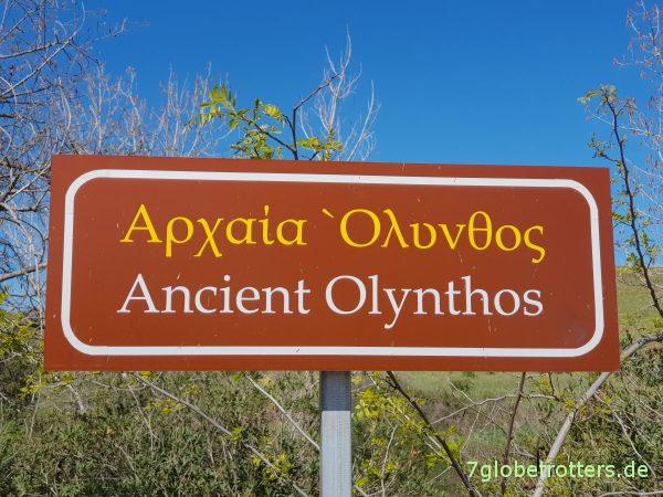 Ausgrabungsstätte des antiken Olynthos auf Chalkidikí