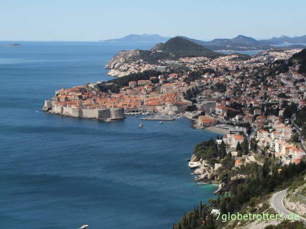 Stadtmauer um Dubrovnik. Kroatien