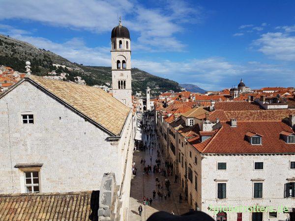 Stadtmauer um Dubrovnik. Kroatien