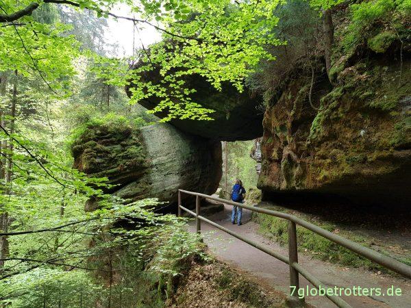 Wanderung durch die Böhmische Schweiz: Wilde Klamm und Prebischtor