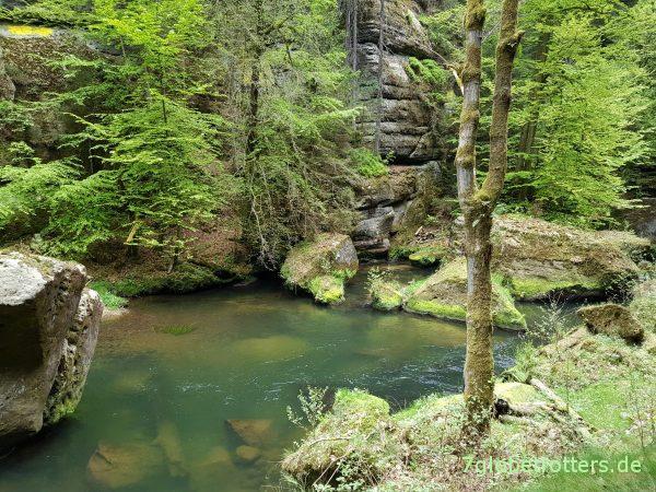 Wanderung durch die Böhmische Schweiz: Wilde Klamm und Prebischtor