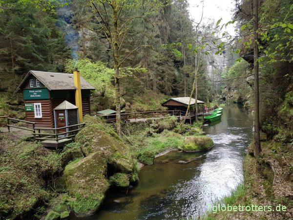Wanderung durch die Böhmische Schweiz: Wilde Klamm und Prebischtor