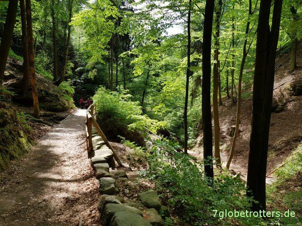 Wanderung durch die Böhmische Schweiz: Wilde Klamm und Prebischtor