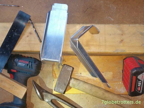 Ausziehbare Hubbett-Mechanik im Kastenwagen, Hubbett selbst bauen im Wohnmobil T2 Vario Sprinter