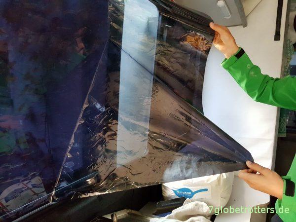 Verdunklung von Lexanscheiben mit Makrolonscheiben von Solarplexius