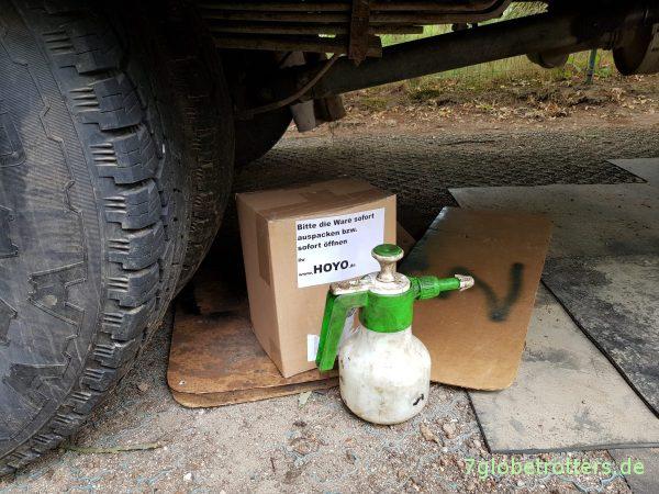 Rostschutz mit Leinöl am Wohnmobil statt Owatrol - Leinölfirnis selbst mischen