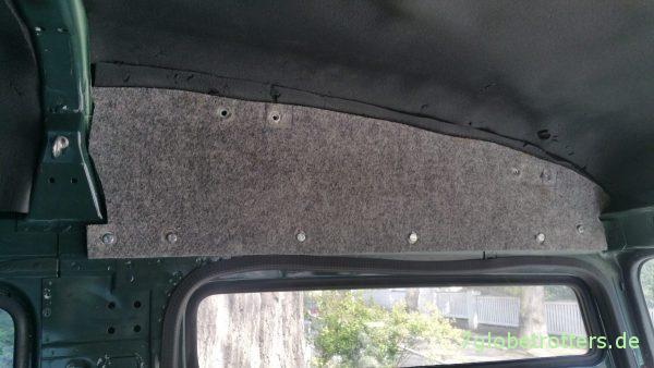 Ausziehbare Hubbett-Mechanik im Kastenwagen, Hubbett selbst bauen im Wohnmobil T2 Vario Sprinter