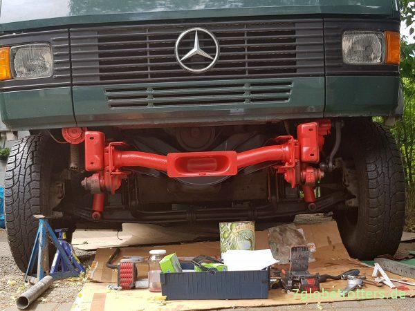 Werkstatthandbuch Reparatur Mercedes Lenkgetriebe LS2 A am MB 711 D / T2 undicht, Lenkgetriebe instandsetzen, öffnen und Dichtring wechseln