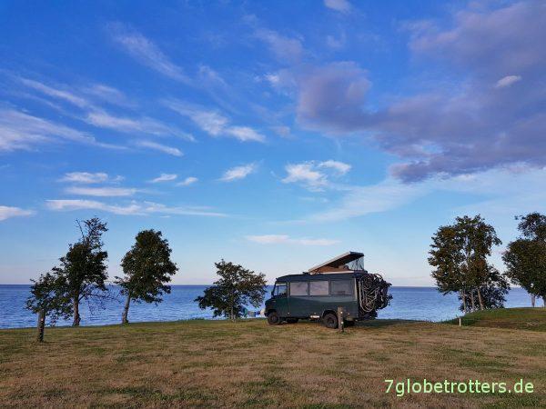 Estland: Schwierige Suche nach einem Stellplatz am Peipussee, Campsite Nemo Kodavere