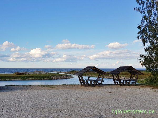 Estland: Schwierige Suche nach einem Stellplatz am Peipussee, Campsite Nemo Kodavere
