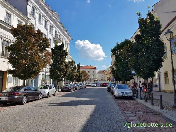 Litauen, Stadtbesichtigung und Reisetipps Vilnius, Parken auf dem Wohnmobilstellplatz Vilnius
