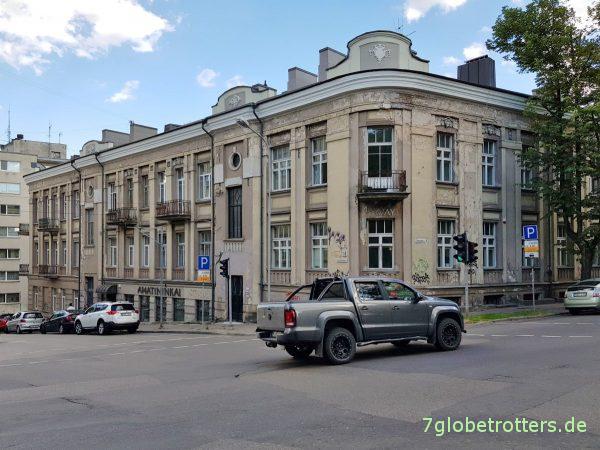Litauen, Stadtbesichtigung und Reisetipps Vilnius, Parken auf dem Wohnmobilstellplatz Vilnius