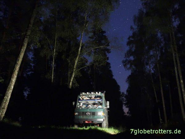 Litauen, Stadtbesichtigung und Reisetipps Vilnius, Parken auf dem Wohnmobilstellplatz Vilnius