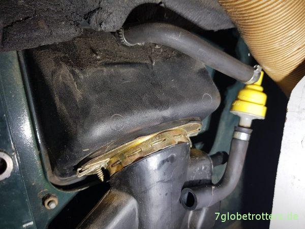 Tankentlüftungsventil beim Mercedes T2N: Konstruktionsfehler der Doppeltankanlage?
