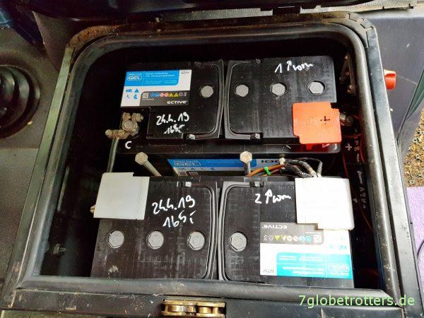 Versorgerbatterien im Wohnmobil: Blei, AGM, Gel oder LiFePo? Schaltplan ohne Mittelabgriff 12V