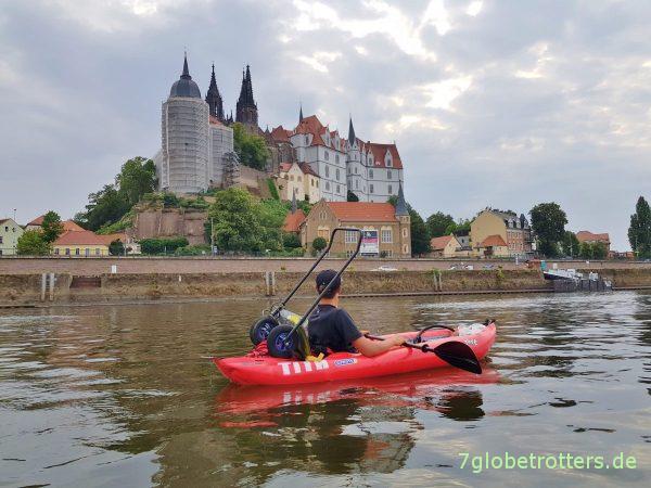 Paddeln auf der Oberelbe, Etappe von Dresden nach Meißen