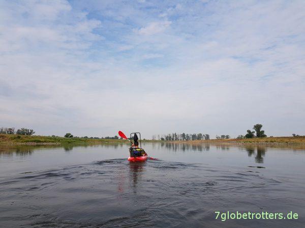 Mal richtig Paddeln auf der Elbe: Von Torgau nach Elster mit Luftbooten