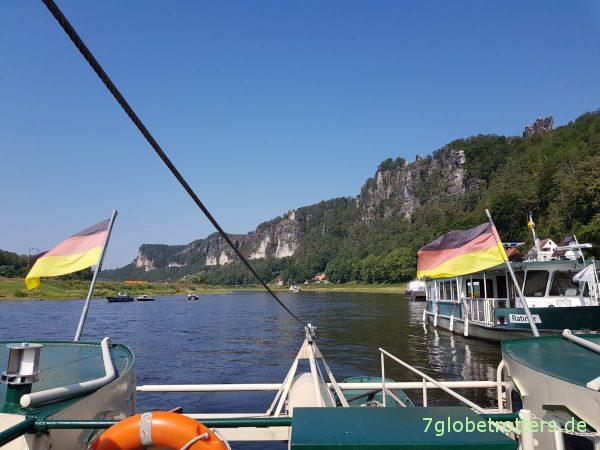 Wandern von Rathen über Kottesteig und Lottersteig zum Lilienstein und nach Königstein