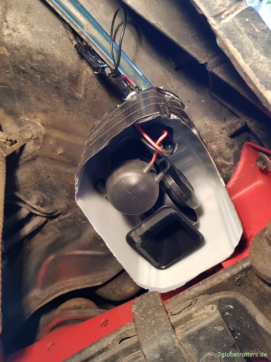 24V-Drucklufthorn mit Prüfzeichen am Wohnmobil: Stebel Nautilus