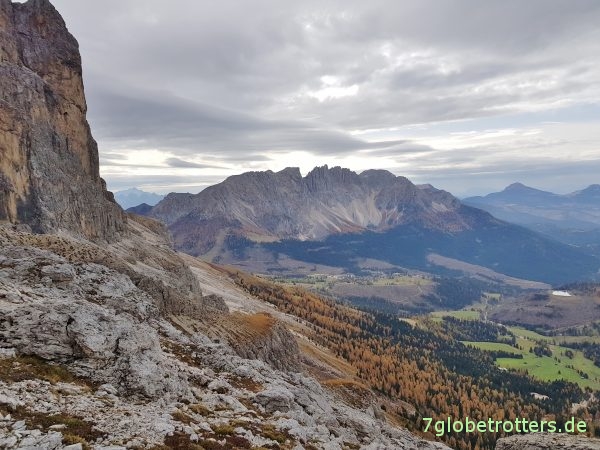 Dolomiten: Klettern über das Tschager Joch im Rosengarten