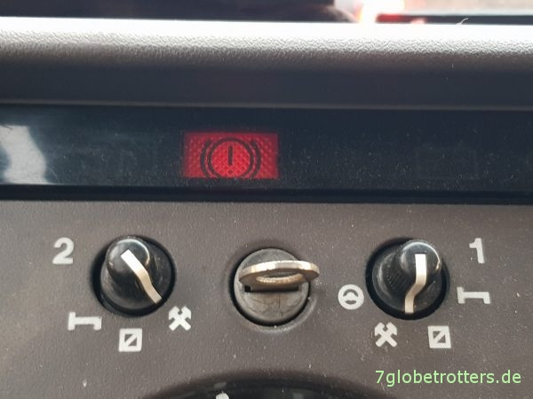 Unterdruckanlage Mercedes T2-LN1 Baumuster 669 prüfen Kontrolleuchte Bremse