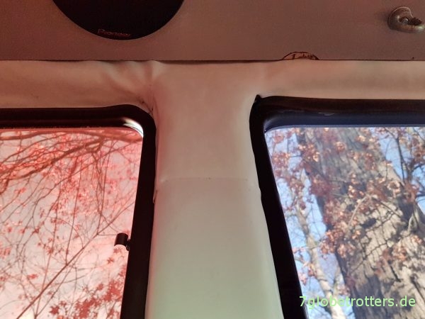 Isolierfenster im Campervan Fensterbus selbst bauen mit Solarplexius Tönungsscheiben mit ABE
