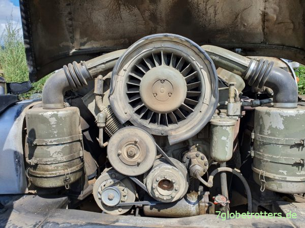 Luftgekühlter V8-Dieselmotor im Tatra 148
