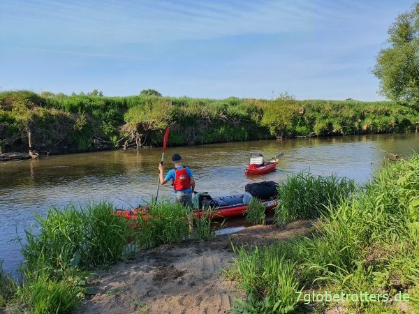 Neißepaddeln Ober-Neuendorf - Piensk - Deschka - Zentendorf - Rothenburg mit Eisvögeln in Sachsen