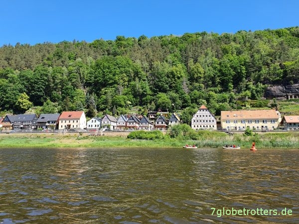 Paddeln durch die Sächsische Schweiz: Elbe Schöna-Königstein-Pirna im Grabner Riverstar und Gumotex Seawave
