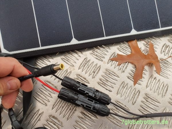 Faltbares Solarpanel Test Aufbau Module