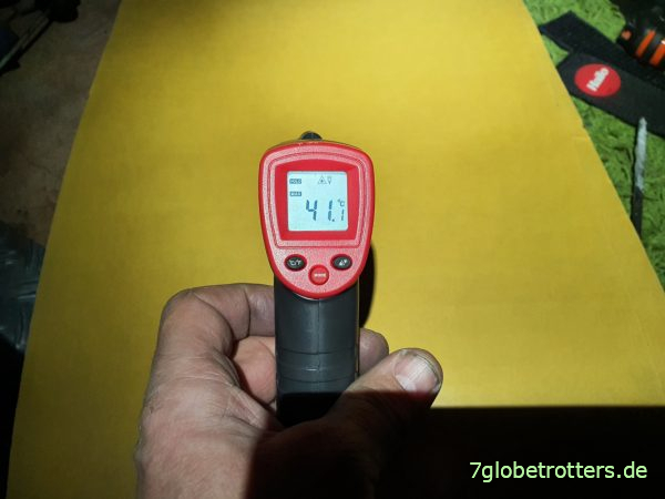 Verarbeitungstemperatur der Schalldämmmatten ArmaComfort Barrier B ALU 2 mm