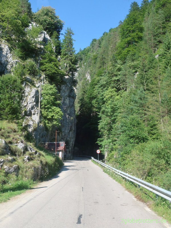 Dâmbovicioara-Schlucht mit Höhle im rumänischen Königsteingebirge