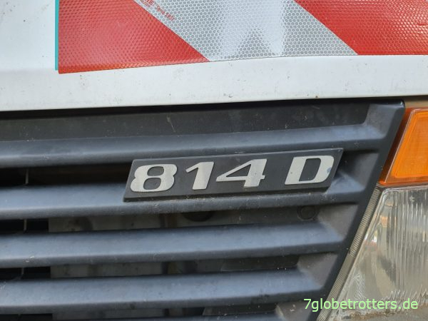 Typenschild Mercedes Vario 814 DA-KA Allrad