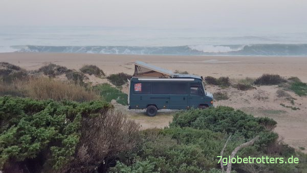 Reiseziele fürs Expeditionsmobil, MB 711D in Portugal