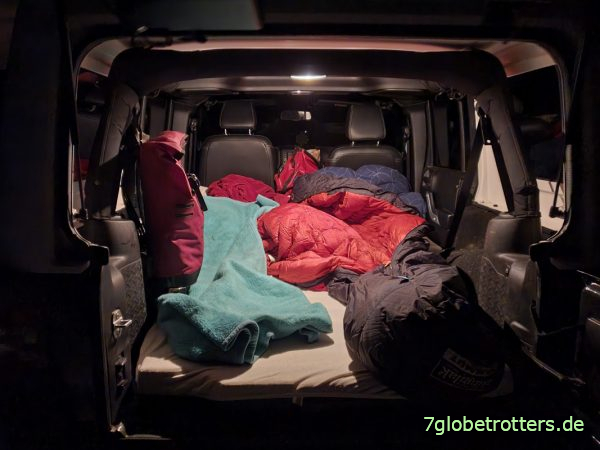 Wintercamping im Jeep Wrangler