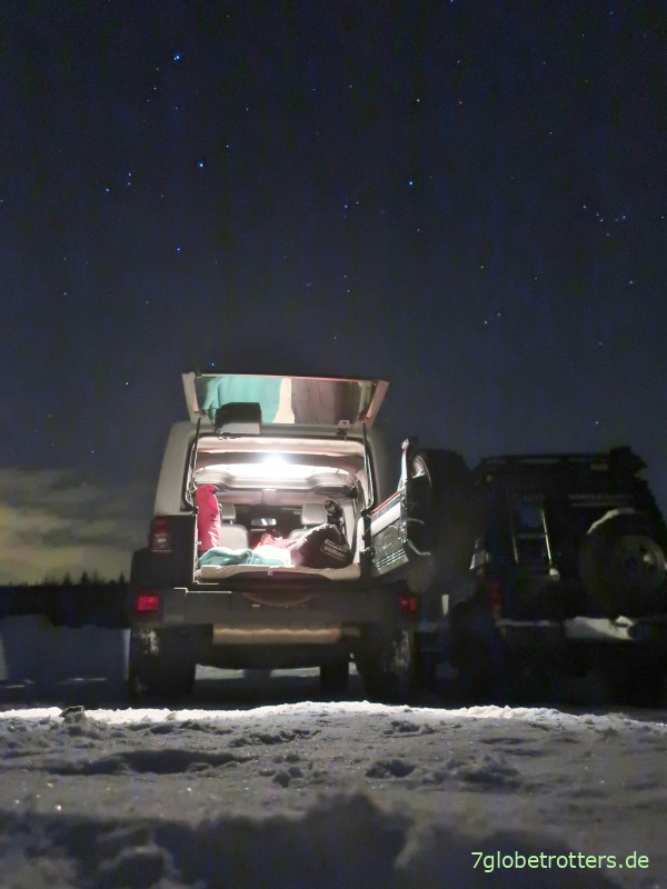 Wintercamping im Jeep Wrangler