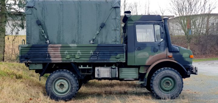Verkauf Unimog mit Zeppelin-Shelter FM1 der Bundeswehr