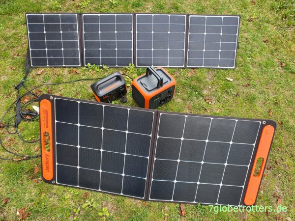 Vergleich Solar-Komplettset mit Speicher Jackery und Poweroak