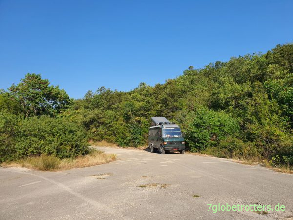  Fahrt durch Nordgriechenland nach Ouranoupoli auf Chalkidikí mit Infos zu Parkplatz, Hotel und Hafen