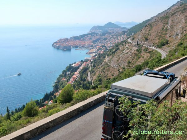Dubrovnik hat auch am Berg Srd kaum Parkflächen für Wohnmobile