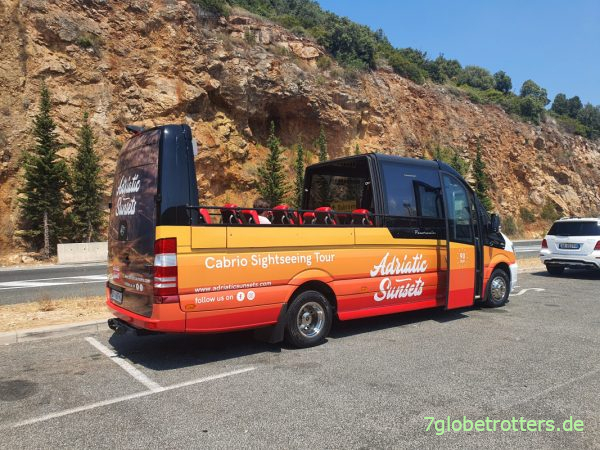 Von Dubrovnik mit dem Auto zum Berg Srd mit Restaurant über der Stadt